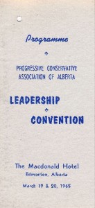 PCAA Leadership Convention 1965 Programme